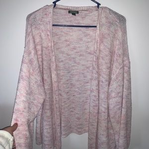 pink cropped sweater